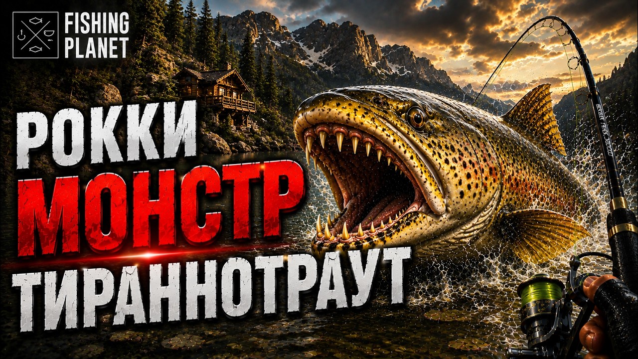 Ловля Тираннотраута на Рокки в Fishing Planet: снасти и приманка